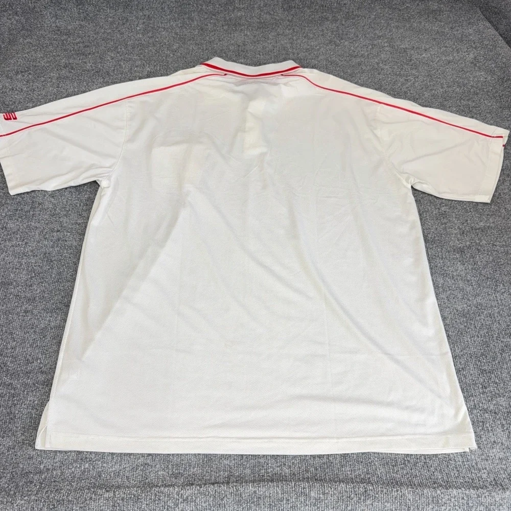 Vintage Ohio State Buckeyes Nike Golf Polo Men 3XL White LeBron James Pocket NEW